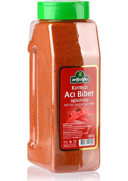 Acı Biber Kırmızı Öğütülmüş 600G (Pet)