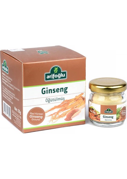 Ginseng Öğütülmüş 20g (Kırmızı Kore Ginseng)