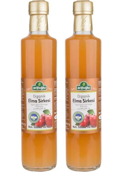 Organik Elma Sirkesi 500ml (2 Adet)