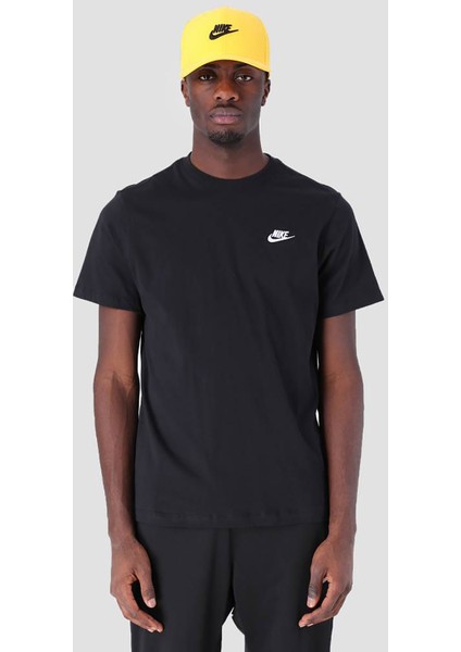 Sportwear Erkek Siyah Sıfır Yaka Tişört Ar4997-013