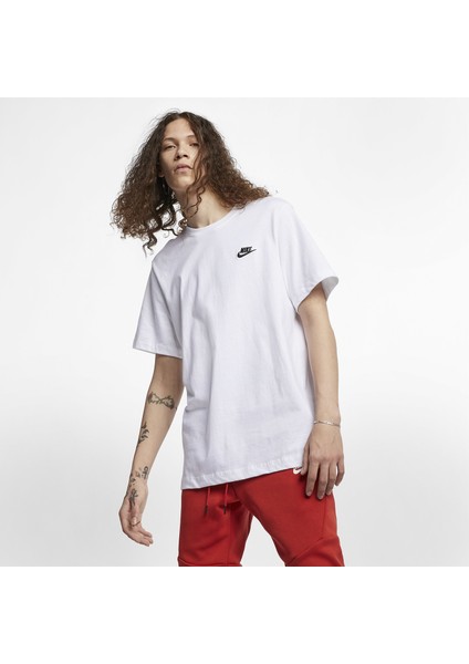 Sportwear Erkek Beyaz Sıfır Yaka Tişört Ar4997-101