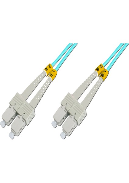 SC-SC Fiber Optik Patch Kablo 10 m Multimode Duplex 3.0mm 50/125 Om 3