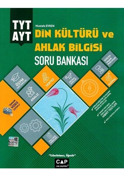 Çap Yayınları TYT AYT Din Kültürü ve Ahlak Bilgisi Soru Bankası