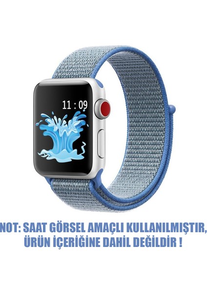 Apple Watch Uyumlu Series 3 38mm Hasırlı Kordon Woven Sport Loop Mavi fiyatları