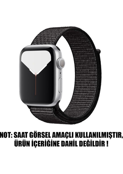 Apple Watch Uyumlu Series 5 40mm Hasırlı Kordon Woven Sport Loop Siyah fiyatları