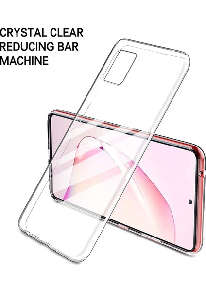 Samsung Galaxy A81 Kılıf Transparent Soft Beyaz