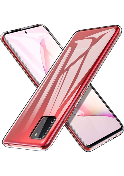 Samsung Galaxy A81 Kılıf Transparent Soft Beyaz