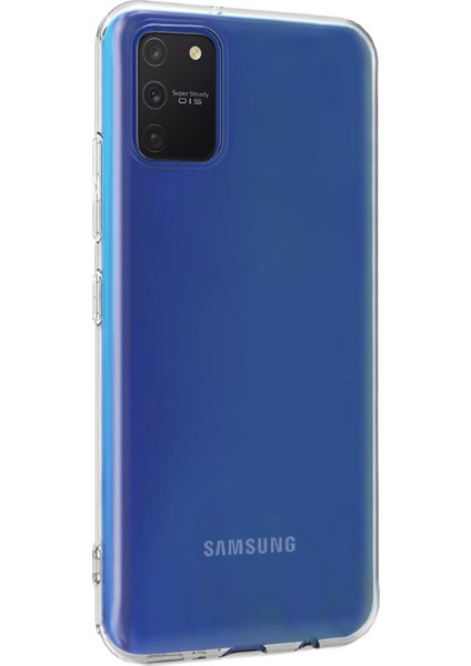 Samsung Galaxy A91 Kılıf Transparent Soft Beyaz