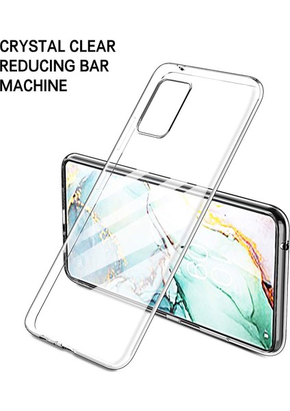 Samsung Galaxy A91 Kılıf Transparent Soft Beyaz fırsatları