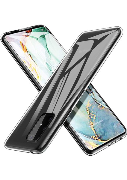 Samsung Galaxy A91 Kılıf Transparent Soft Beyaz indirimleri