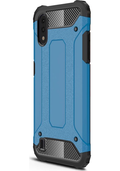 Samsung Galaxy A01 Kılıf Rugged Armor Mavi