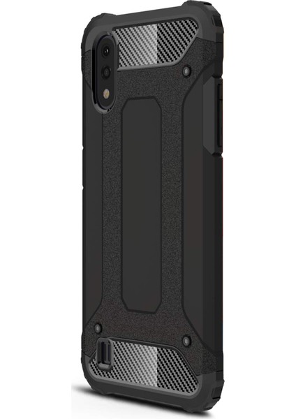 Samsung Galaxy A01 Kılıf Rugged Armor Siyah