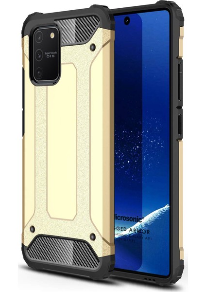 Samsung Galaxy S10 Lite Kılıf Rugged Armor Gold