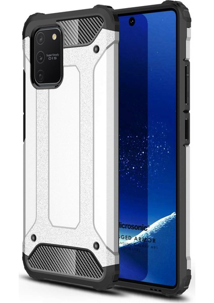 Samsung Galaxy S10 Lite Kılıf Rugged Armor Gümüş fiyatları