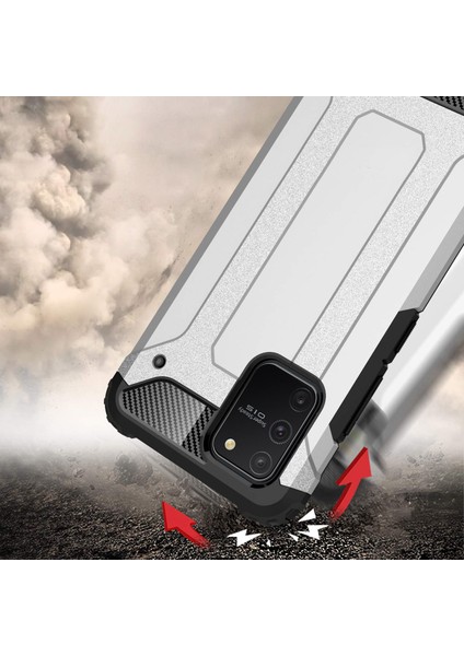 Samsung Galaxy S10 Lite Kılıf Rugged Armor Siyah