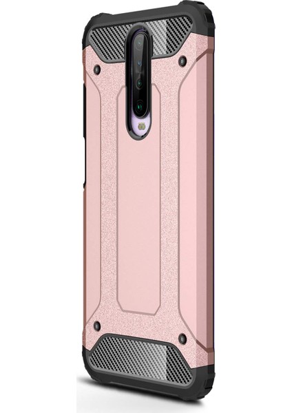 Xiaomi Redmi K30 Kılıf Rugged Armor Rose Gold