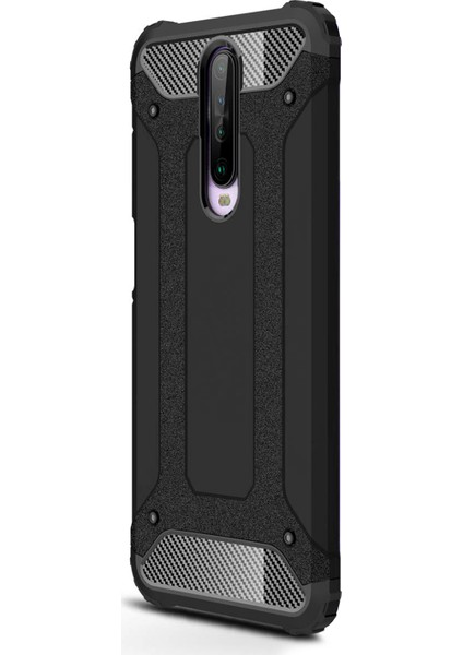 Xiaomi Redmi K30 Kılıf Rugged Armor Siyah