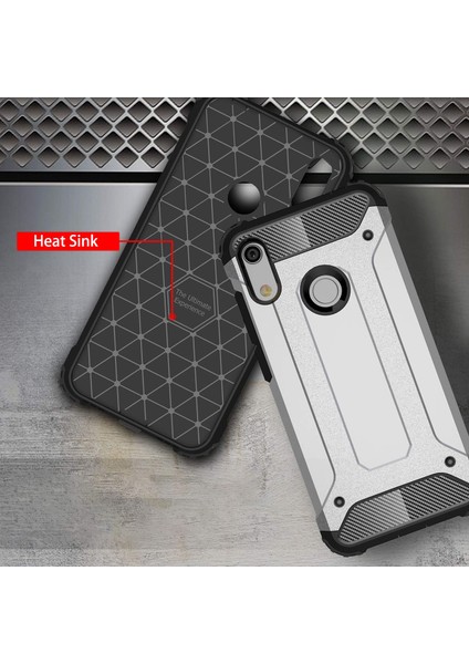 Huawei Y6s 2019 Kılıf Rugged Armor Mavi