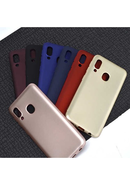 Mat Silikon Samsung Galaxy A20 Kılıf Kırmızı
