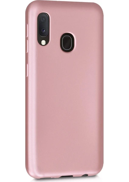 Mat Silikon Samsung Galaxy M20 Kılıf Rose Gold