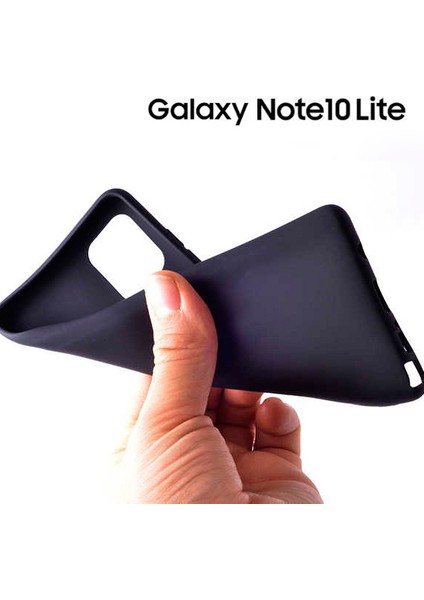 Mat Silikon Samsung Galaxy Note 10 Lite Kılıf Lacivert