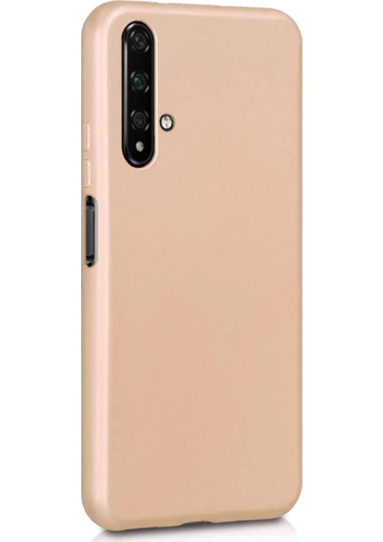 Mat Silikon Huawei Nova 5T Kılıf Gold