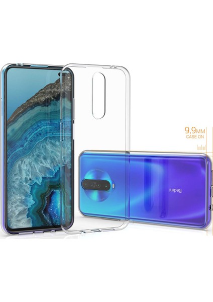 Xiaomi Redmi K30 Kılıf Transparent Soft Beyaz