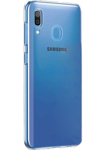 Samsung Galaxy M10s Kılıf Transparent Soft Beyaz