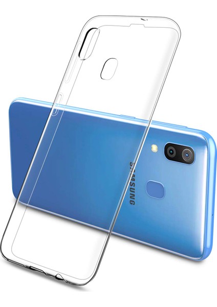 Samsung Galaxy M10s Kılıf Transparent Soft Beyaz