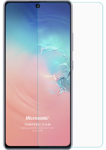 Samsung Galaxy S10 Lite Temperli Cam Ekran Koruyucu