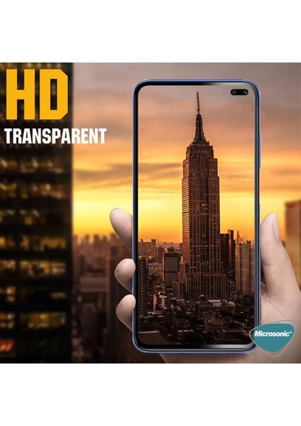 Xiaomi Redmi K30 Tam Kaplayan Temperli Cam Ekran Koruyucu Siyah