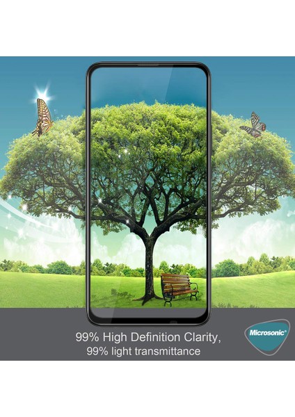 Huawei P Smart Pro Tam Kaplayan Temperli Cam Ekran Koruyucu Siyah fırsatları