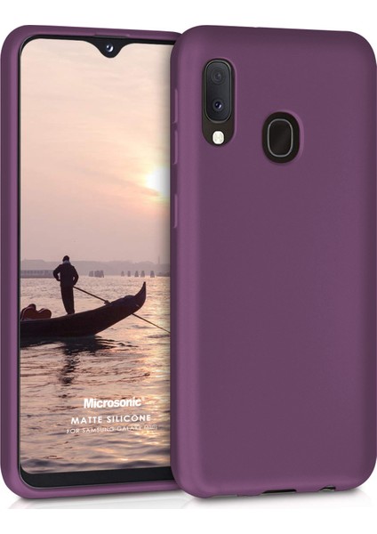 Matte Silicone Samsung Galaxy M10s Kılıf Mor fiyatları
