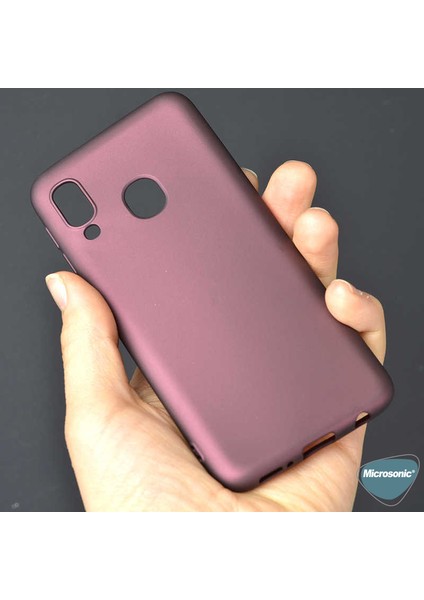 Matte Silicone Samsung Galaxy M10s Kılıf Mor fırsatları