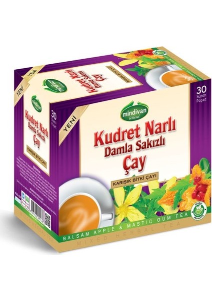 Kudret Narlı Damla Sakızlı Çay 30'lu Poşet Çay