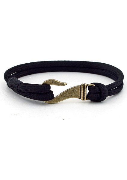 Bronz Metal Kanca Paracord Erkek Bileklik BT616