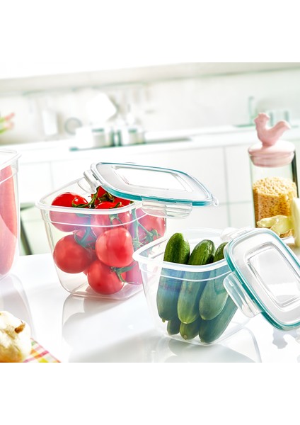 Fresh Box Kare Derin Sızdırmaz Çok Amaçlı Saklama Kabı 2 Adet