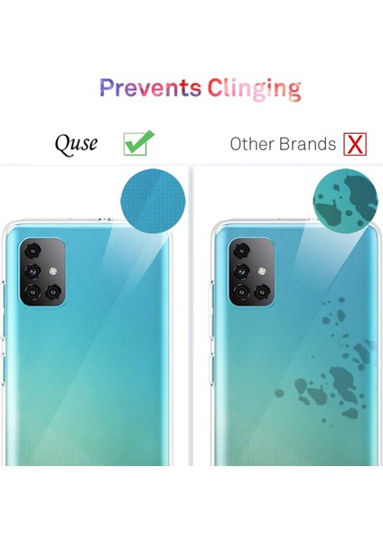 Samsung Galaxy A51 Premium Şeffaf Silikon Kılıf + Nano Ekran Koruyucu indirimleri