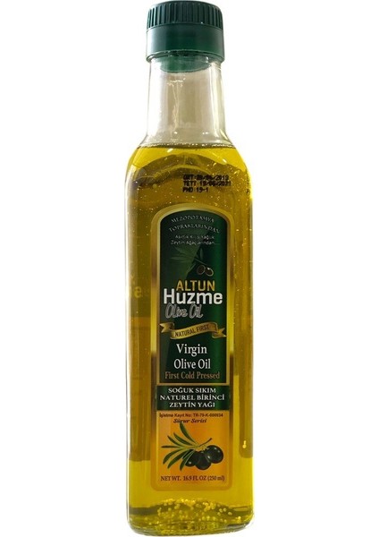 Altun Huzme Yeni Hasat Soguk Sıkım Naturel Zeytinyağı 250 ml