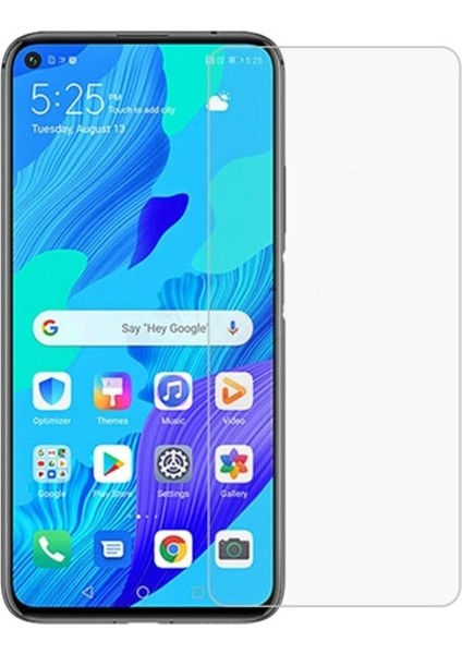 Huawei Nova 5T-Honor 20 Tempered Cam Ekran Koruyucu AL-31702 Şeffaf