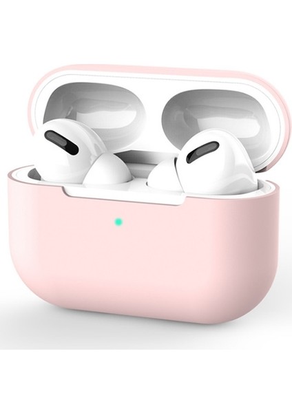 Apple Airpods Pro İnce Slim Silikon Kılıf AL-31804 Pembe