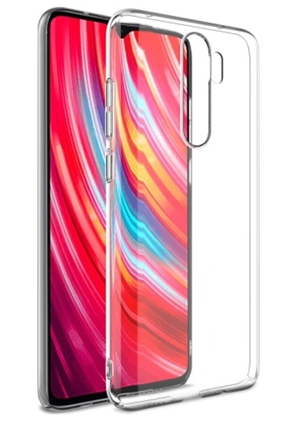 Redmi Note 8 Pro Kamera Korumalı Fit Şeffaf Silikon Kılıf AL-31843