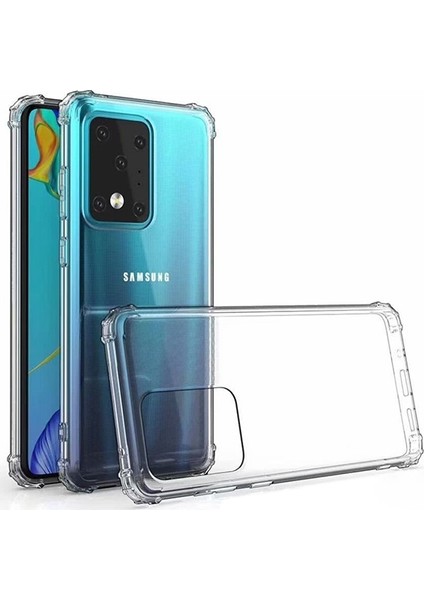 Samsung Galaxy S11 + Plus Anti-Drop Darbe Emici Silikon Kılıf AL-31731 Şeffaf
