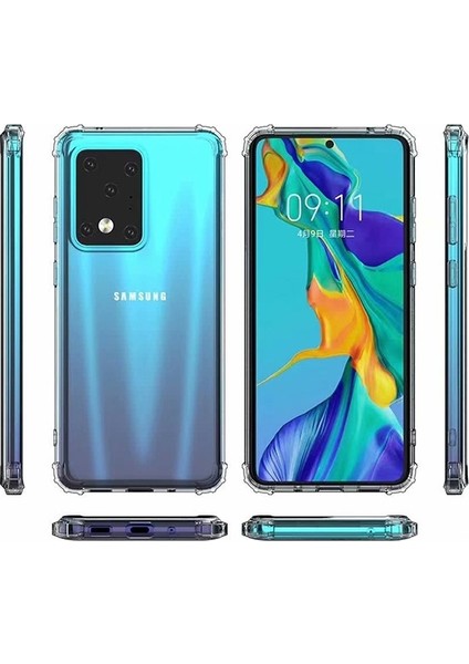 Samsung Galaxy S11 + Plus Anti-Drop Darbe Emici Silikon Kılıf AL-31731 Şeffaf