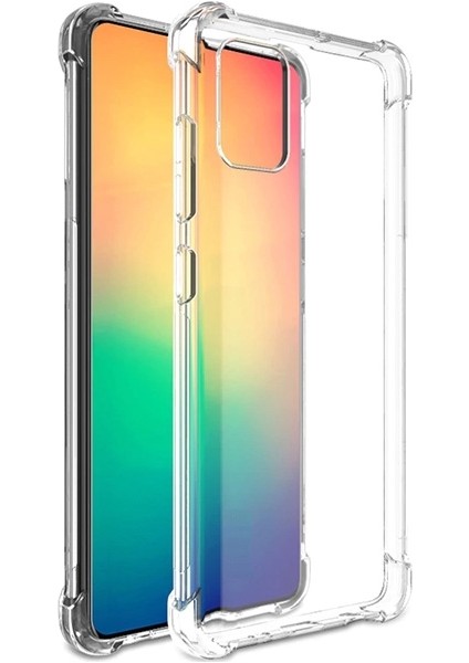 Samsung Galaxy A91 Anti-Drop Darbe Emici Silikon Kılıf AL-31741 Şeffaf