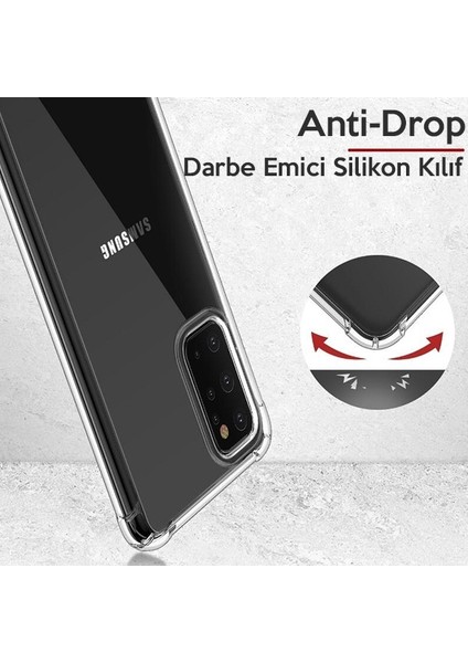 Samsung Galaxy A51 Anti-Drop Darbe Emici Silikon Kılıf AL-31740 Şeffaf