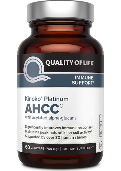 Premium Kinoko Platinum Ahcc Supplement 60 Organik Kapsül