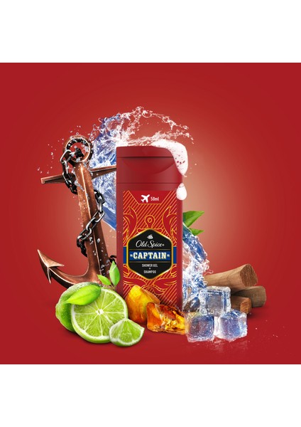 Old Spice Duş Jeli & Şampuan 50 ml  Captain