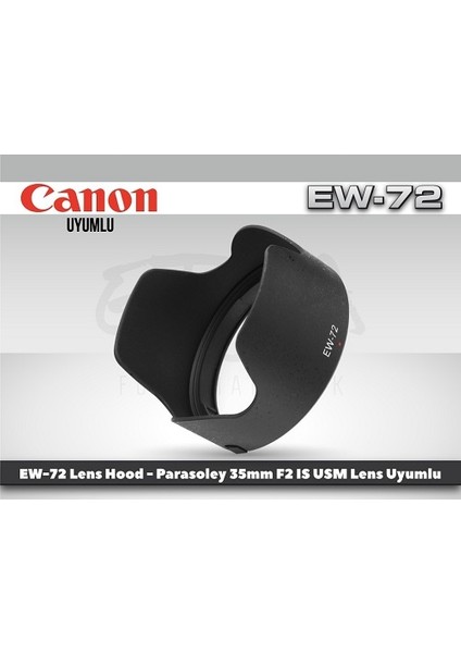 Canon Ew-72 Parasoley 35 mm F2 Is Usm Lens Uyumlu