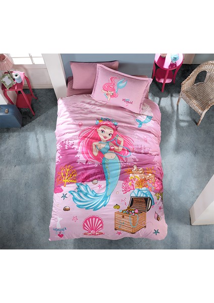 Tek Kişilik Genç Ranforce Nevresim Takımı Delfin